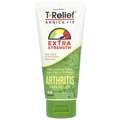MediNatura T-Relief, крем от боли в суставах с арникой, 3 oz (85 g)