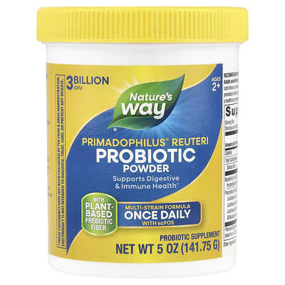 Primadophilus® Reuteri Probiotic Powder, для детей от 2 лет, 3 Billion CFU, 5 oz (141.75 g)