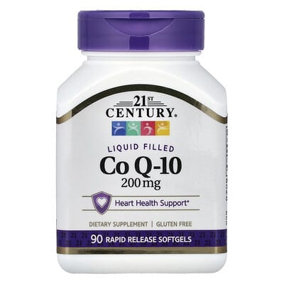 CoQ-10 в жидкой форме, 200 mg, 90 быстрорастворимых мягких капсул