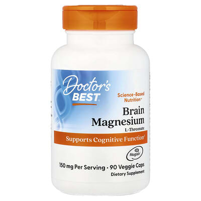 Brain Magnesium с Magtein®, 90 вегетарианских капсул (50 mg на капсулу)