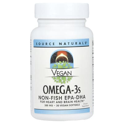 Vegan Omega-3s, 30 веганских мягких капсул