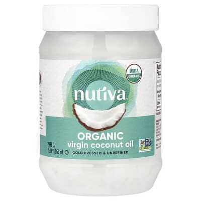 Органическое нерафинированное кокосовое масло, 29 fl oz (858 ml)
