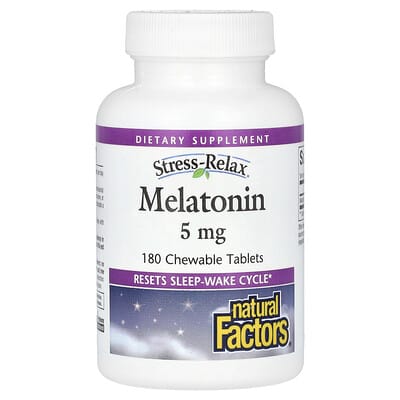 Stress-Relax®, Melatonin, 5 mg, 180 Chewable Tablets