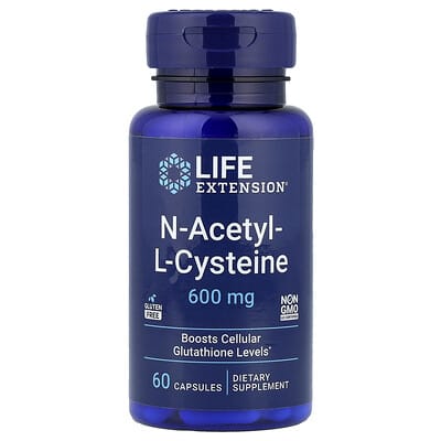 N-Acetyl-L-Cysteine, 600 mg, 60 капсул