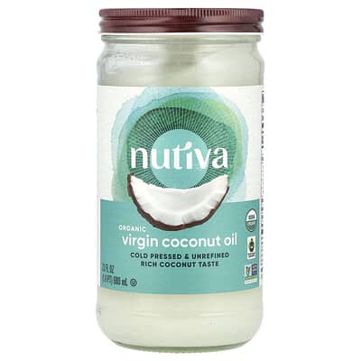 Органическое нерафинированное кокосовое масло, 23 fl oz (680 ml)