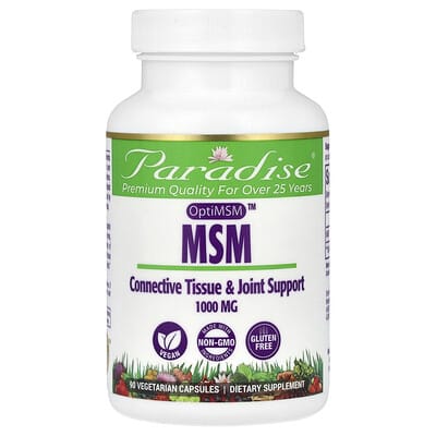 MSM, 1,000 mg, 90 вегетарианских капсул