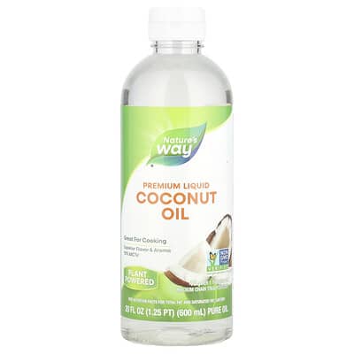 Премиальное жидкое кокосовое масло, 20 fl oz (600 ml)
