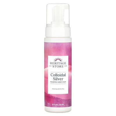 Коллоидное серебро, пенящееся мыло для рук, 8 fl oz (237 ml)