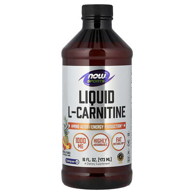 Спортивный L-Carnitine жидкий, Tropical Punch, 16 fl oz (473 ml)