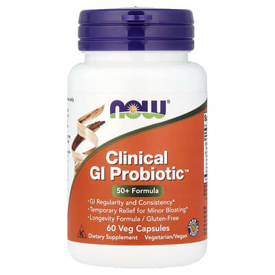 Clinical GI Probiotic™, 50+ Formula, 60 веганских капсул