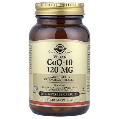Vegan CoQ-10, 120 mg, 60 Vegetable Capsules