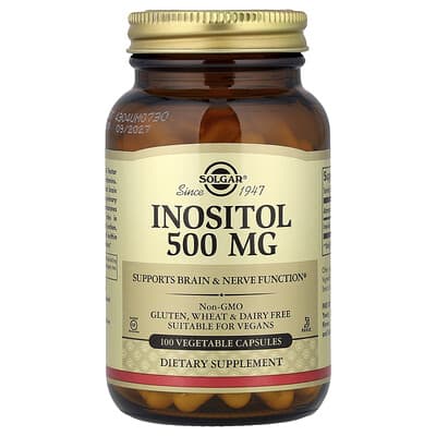 Инозитол, 500 mg, 100 растительных капсул