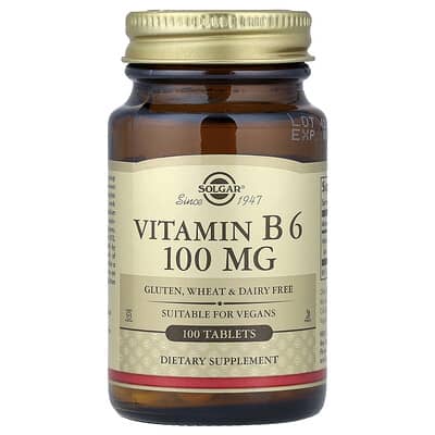 Витамин B6, 100 mg, 100 таблеток