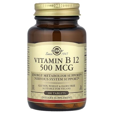 Витамин B12, 500 mcg, 100 таблеток