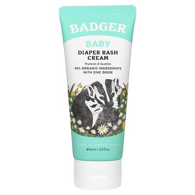 Baby Diaper Rash Cream, Calendula, 2.9 fl oz (87 ml)