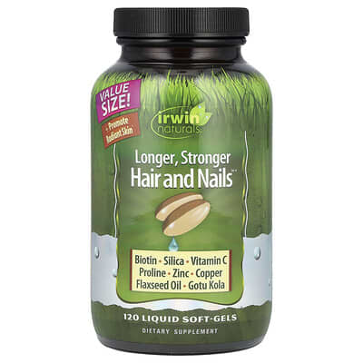 Longer, Stronger Hair and Nails™, 120 Liquid Soft-Gels