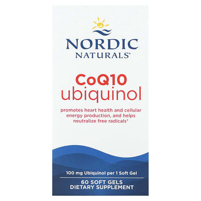 CoQ10 Ubiquinol, 100 mg, 60 мягких капсул