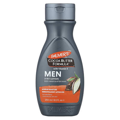 Лосьон Palmer's с маслом какао и витамином E, 3-в-1 для мужчин, 8.5 fl oz (250 ml)