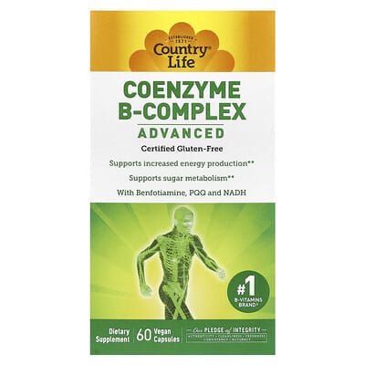 Coenzyme B-Complex, Advanced, 60 веганских капсул