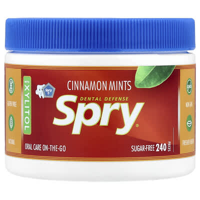 Spry®, Cinnamon Mints, 240 Pieces