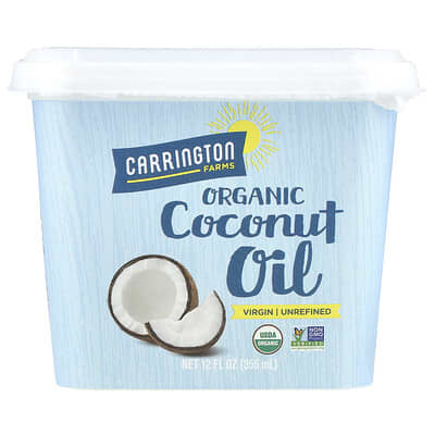 Organic Coconut Oil, нерафинированное, 12 fl oz (355 ml)