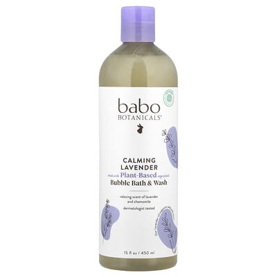 Средство для ванны и мыло Babo Botanicals Calming Lavender, 15 fl oz (450 ml)