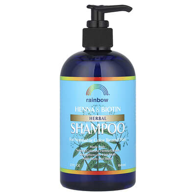 Henna & Biotin Herbal Shampoo, For Normal or Color Treated Hair, 12 fl oz (360 ml)