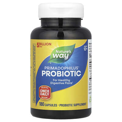 Primadophilus® Probiotic, для возраста 12+, 5 Billion CFU, 180 Capsules