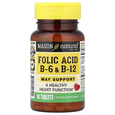 Folic Acid B6 & B12, 90 таблеток
