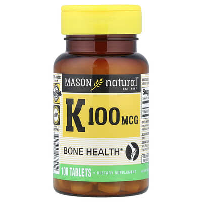 Витамин K, 100 mcg, 100 таблеток