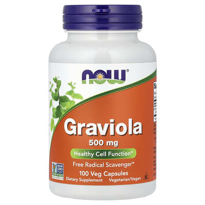 Graviola, 500 mg, 100 вегетарианских капсул