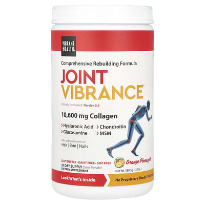Vibrant Health Joint Vibrance, Version 5.0, апельсин-ананас, 13.7 oz (388.5 g)