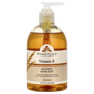 Clearly Natural Жидкое мыло для рук Essentials с глицерином и витамином E, 12 fl oz (354 ml)