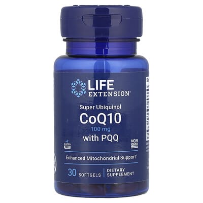 Super Ubiquinol CoQ10 с PQQ, 100 mg, 30 мягких капсул
