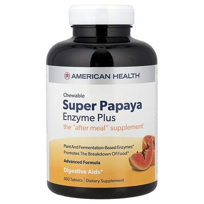 Chewable Super Papaya Enzyme Plus, 360 Tablets