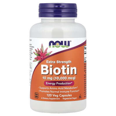 Biotin, 10 mg, 120 Veg Capsules