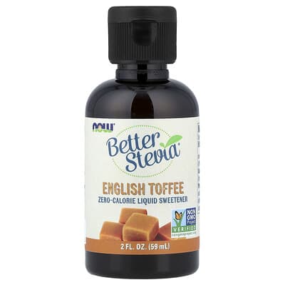 Better Stevia®, подсластитель жидкий с нулевой калорийностью, English Toffee, 2 fl oz (59 ml)
