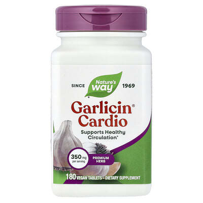 Garlicin® Cardio, 350 mg, 180 веганских таблеток