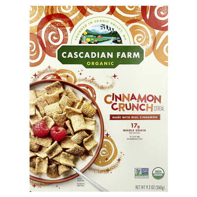 Органические хлопья, Cinnamon Crunch, 9.2 oz (260 g)