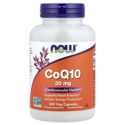 CoQ10, 30 mg, 240 вегетарианских капсул