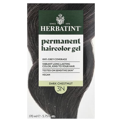 Гель для окрашивания волос Permanent Haircolor Gel, 3N Dark Chestnut, 5.75 fl oz (170 ml)