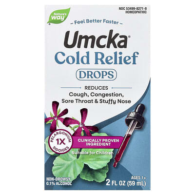 Umcka®, капли от простуды, для детей от 1 года, 2 fl oz (59 ml)