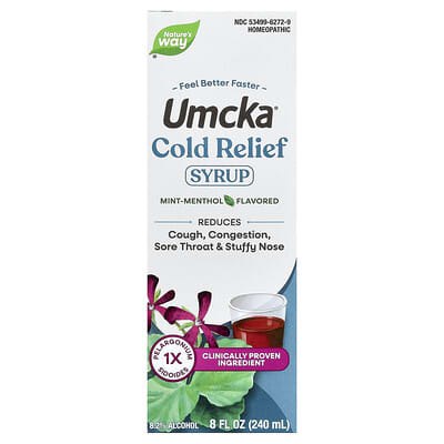 Сироп Umcka®, от простуды, мятно-ментоловый, 8 fl oz (240 ml)