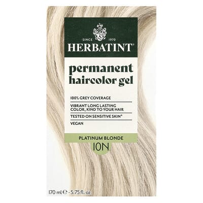 Herbatint гель для окрашивания волос, 10N Platinum Blonde, 5.75 fl oz (170 ml)