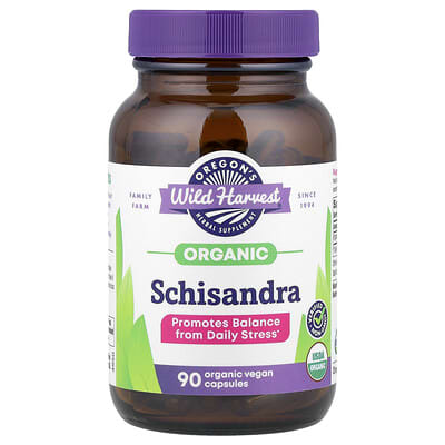 Organic Schisandra, 90 органических веганских капсул (475 mg на капсулу)