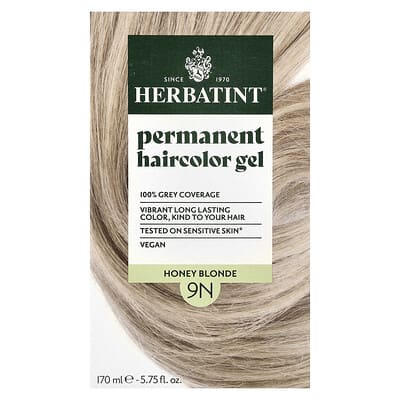 Гель для окрашивания волос Permanent Haircolor Gel, 9N Honey Blonde, 5.75 fl oz (170 ml)