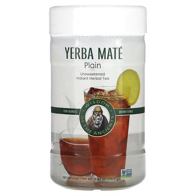 Yerba Mate Plain, мгновенный травяной чай, несладкий, 2.82 oz (79.9 g)