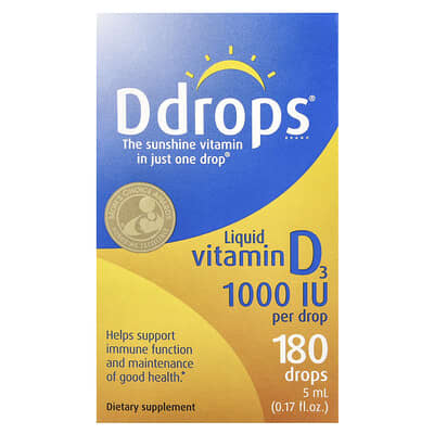 Liquid Vitamin D3, 1000 IU, 0.17 fl oz (5 ml)