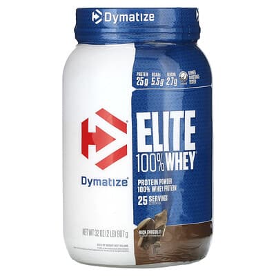 Протеиновый порошок Dymatize Elite 100% Whey® Rich Chocolate, 2 lb (907 g)