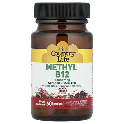 Methyl B12, Cherry, 5,000 mcg, 60 Lozenges